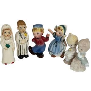 Vintage 3 Sets Salt & Pepper Shaker Couples Wedding Dutch Boy Enesco Boy Girl